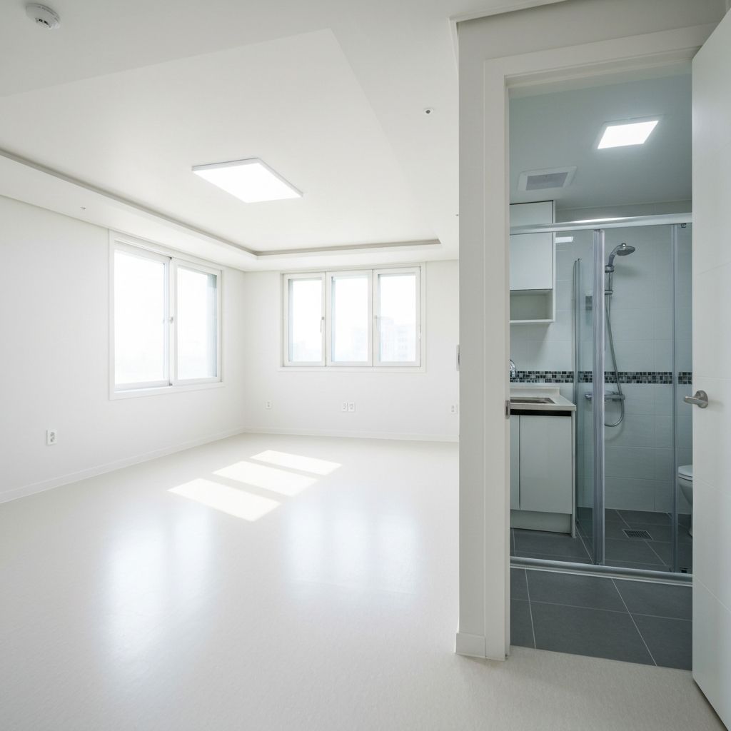 이사 후 청소 서비스 - 깨끗한 아파트 내부