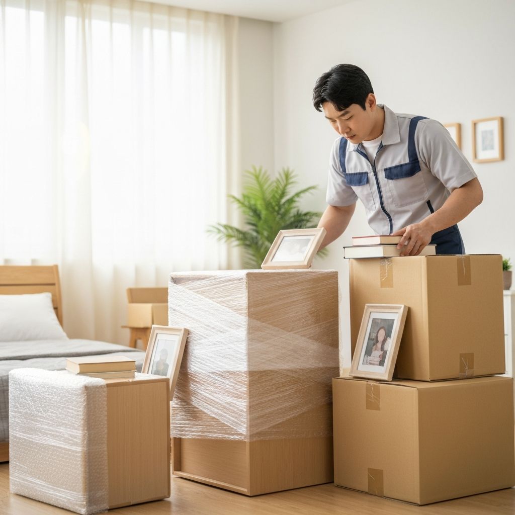 사무실 이사 서비스 - 포장 작업 모습